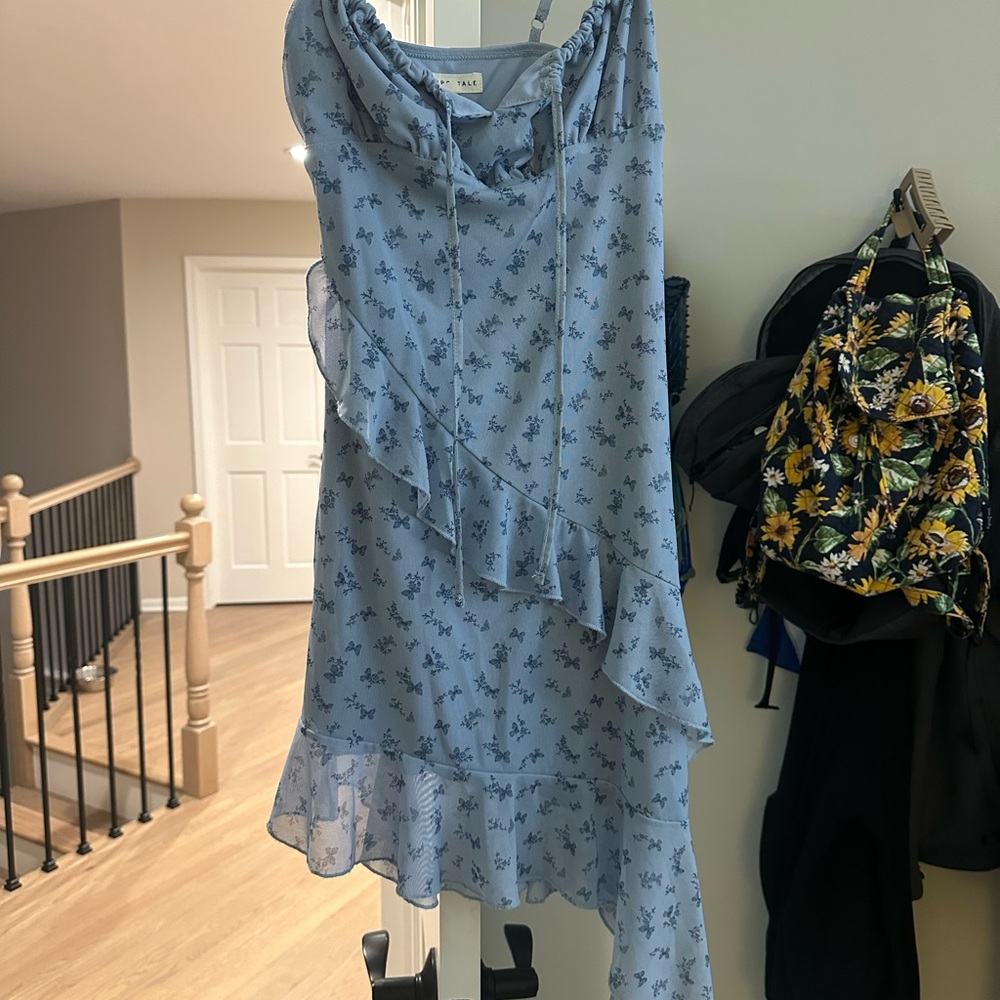 Aeropostale Light Blue Floral Dress